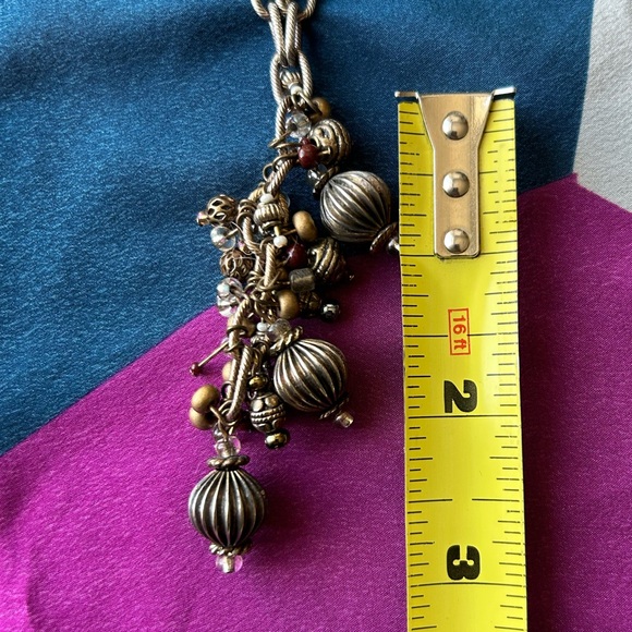 Brass Like Lariat Necklace - Picture 7 of 7